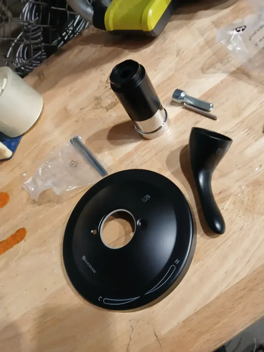 Tub Shower Trim Kit Matte Black - image 3