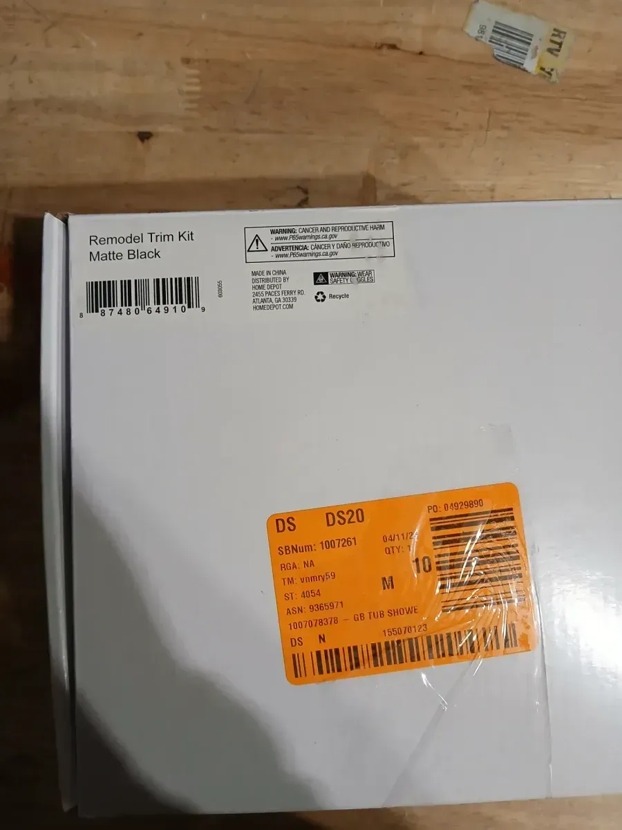 Tub Shower Trim Kit Matte Black - image 6