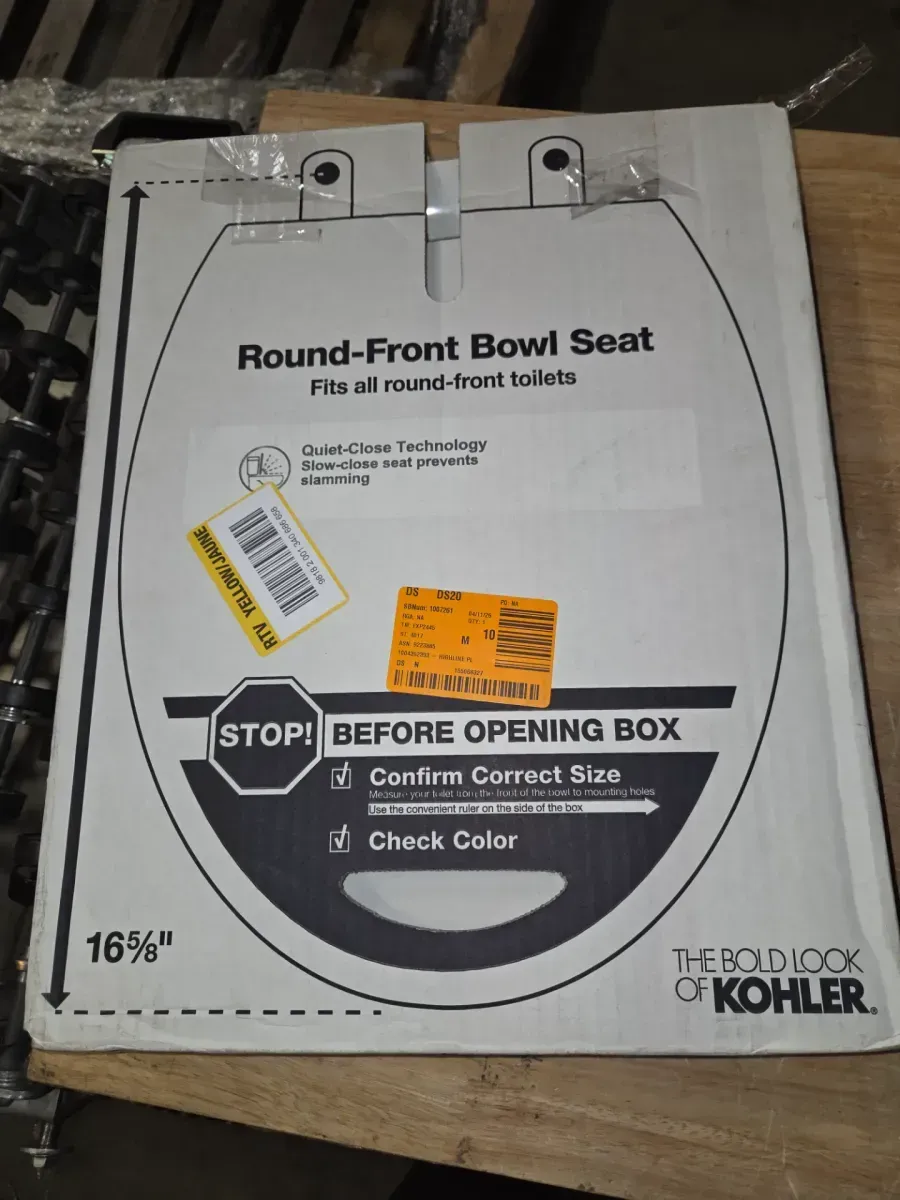 Highline Round Grip Tight Bumpers, Soft Close Toilet Seat in White - image 5