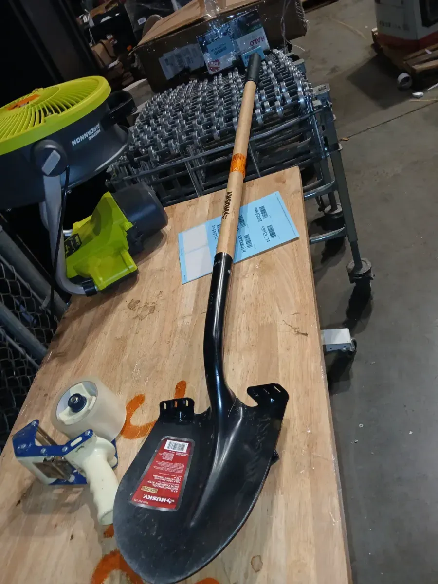 47 in. L Wood Handle Carbon Steel Digging Shovel with Grip - image 3