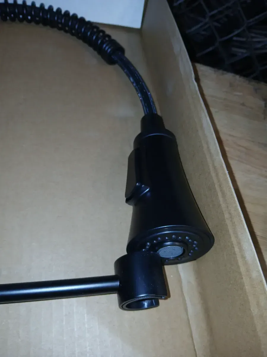 Tone Single Handle Pull Down Sprayer Kitchen Faucet in Matte Black - image 4