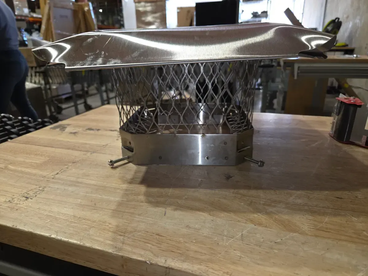 9 in. x 9 in. Bolt-On Single Flue Chimney Cap in Stainless Steel - image 4