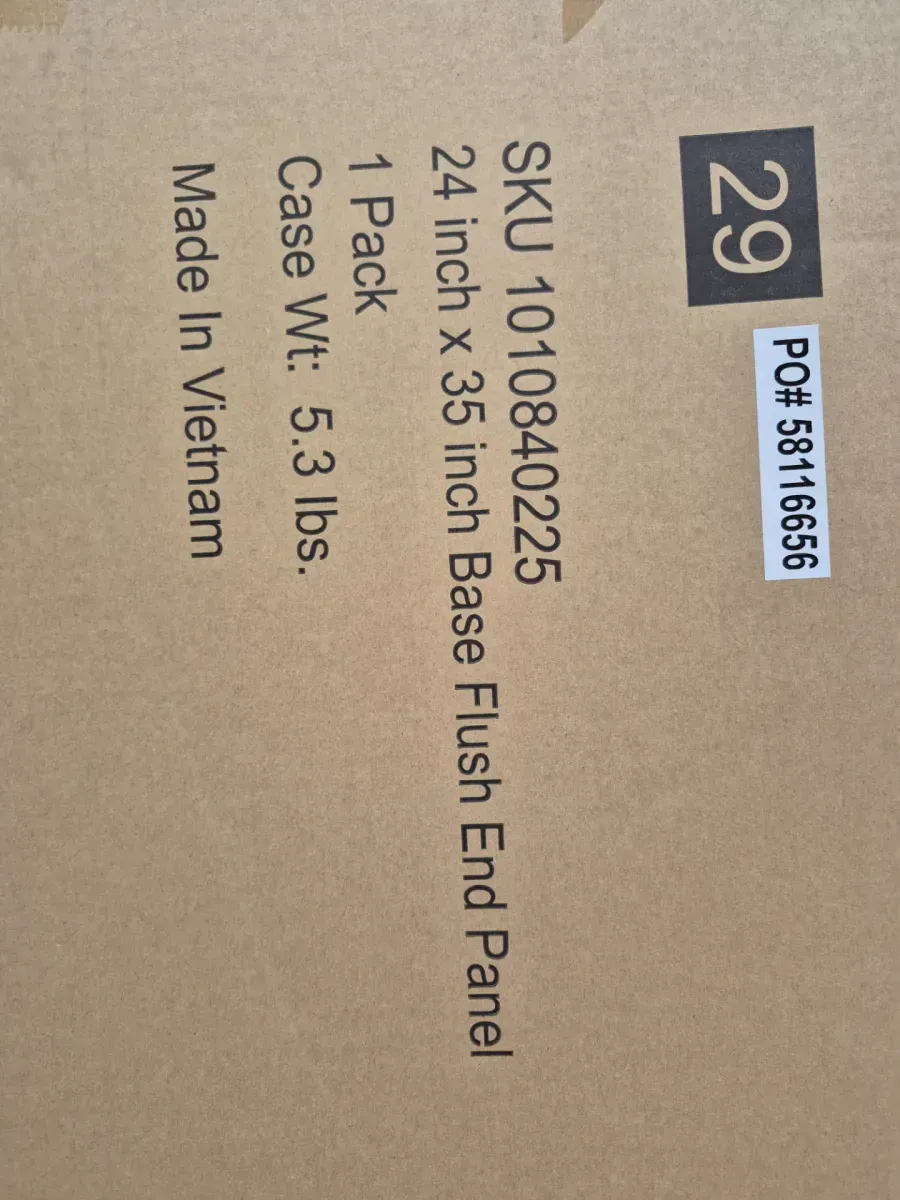 Avondale 24 in. W x 35 in. H Base Cabinet Flush End Panel in Antique White - image 3