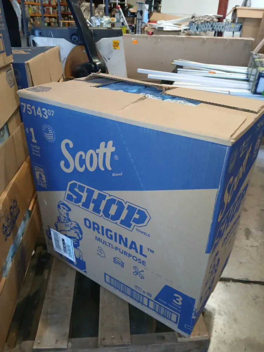 Case of Scott Shop Towels Original Multi-Purpose, Blue, 30 Rolls (10 Packs of 3) - image 3