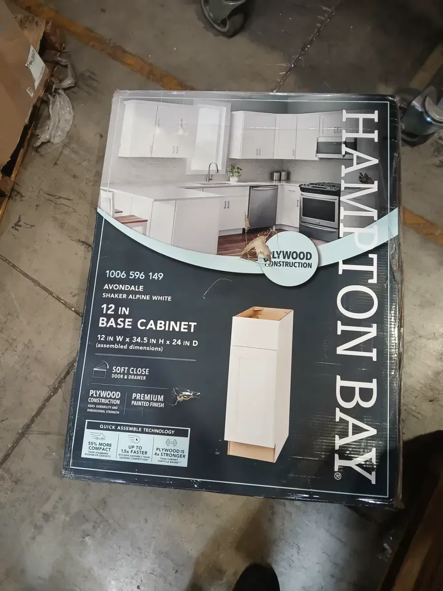 Avondale 30 in. W x 24 in. D x 34.5 in. H Ready to Assemble Plywood Shaker Base Kitchen Cabinet in Alpine White - image 2