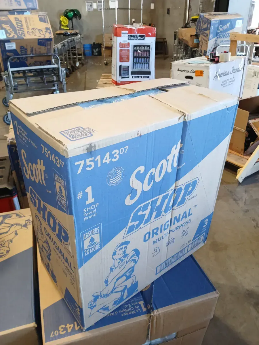 Case of Scott Shop Towels Original Multi-Purpose, Blue, 30 Rolls (10 Packs of 3) - image 3