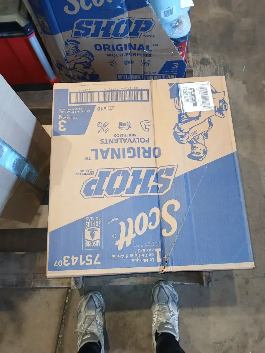 Case of Scott Shop Towels Original Multi-Purpose, Blue, 30 Rolls (10 Packs of 3) - image 2