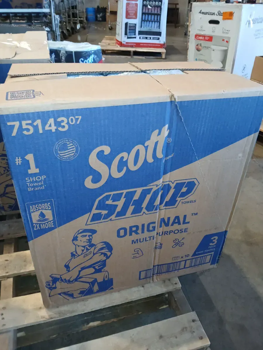 Case of Scott Shop Towels Original Multi-Purpose, Blue, 30 Rolls (10 Packs of 3) - image 3