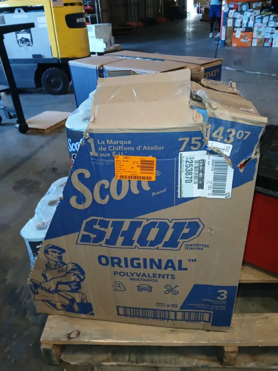 Case of Scott Shop Towels Original Multi-Purpose, Blue, 30 Rolls (10 Packs of 3) - image 3