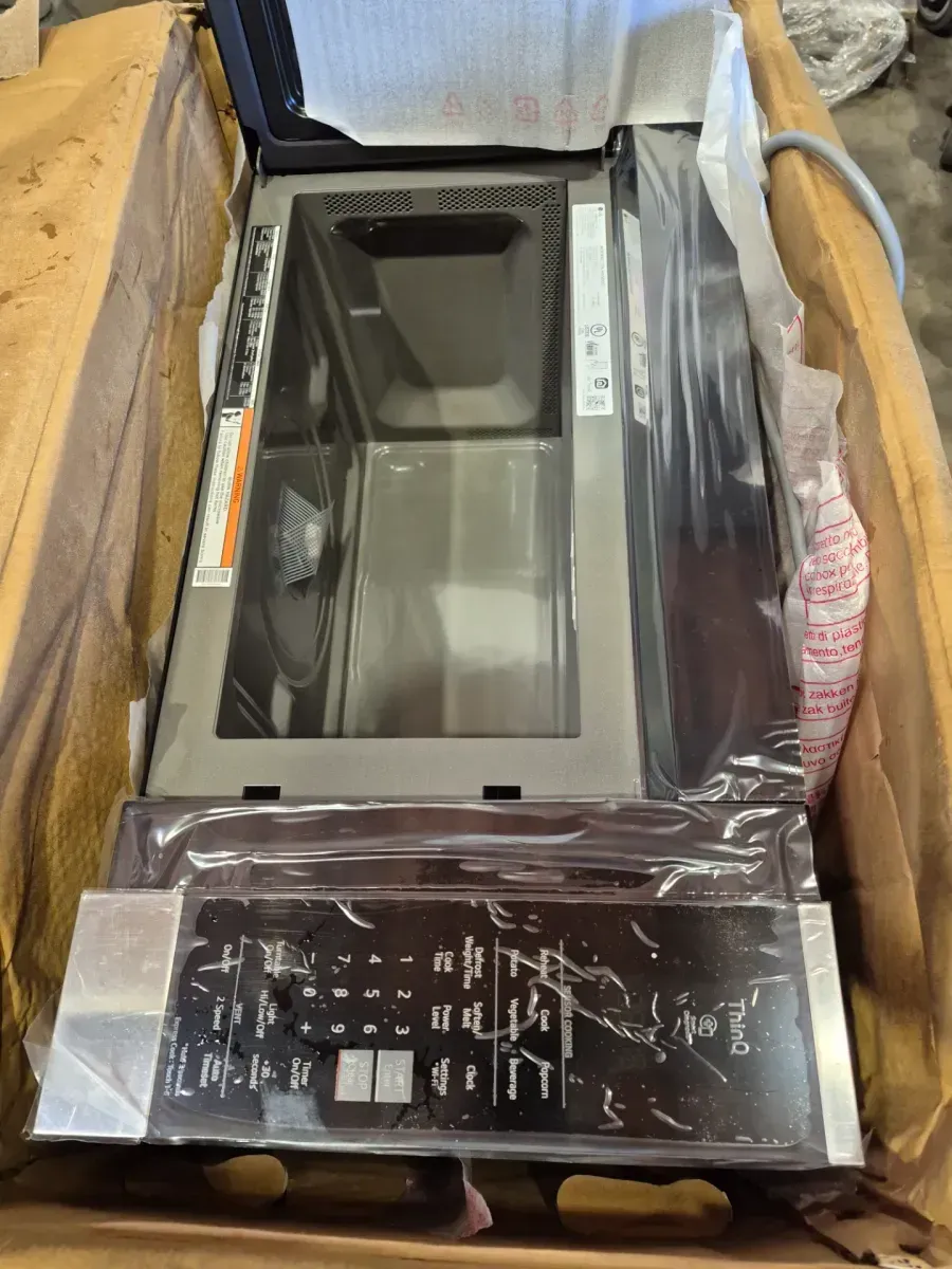 1.8 cu. ft. 30 in. W Smart Over the Range Microwave Oven with EasyClean in PrintProof Stainless Steel 1000-Watt - image 5