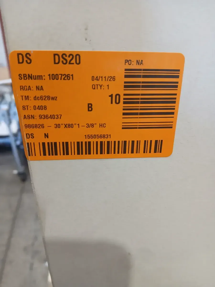 Masonite 30 in. x 80 in. 2 Panel Roman Primed Smooth Round Top Hollow Core Composite Interior Door Slab with Bore - image 4