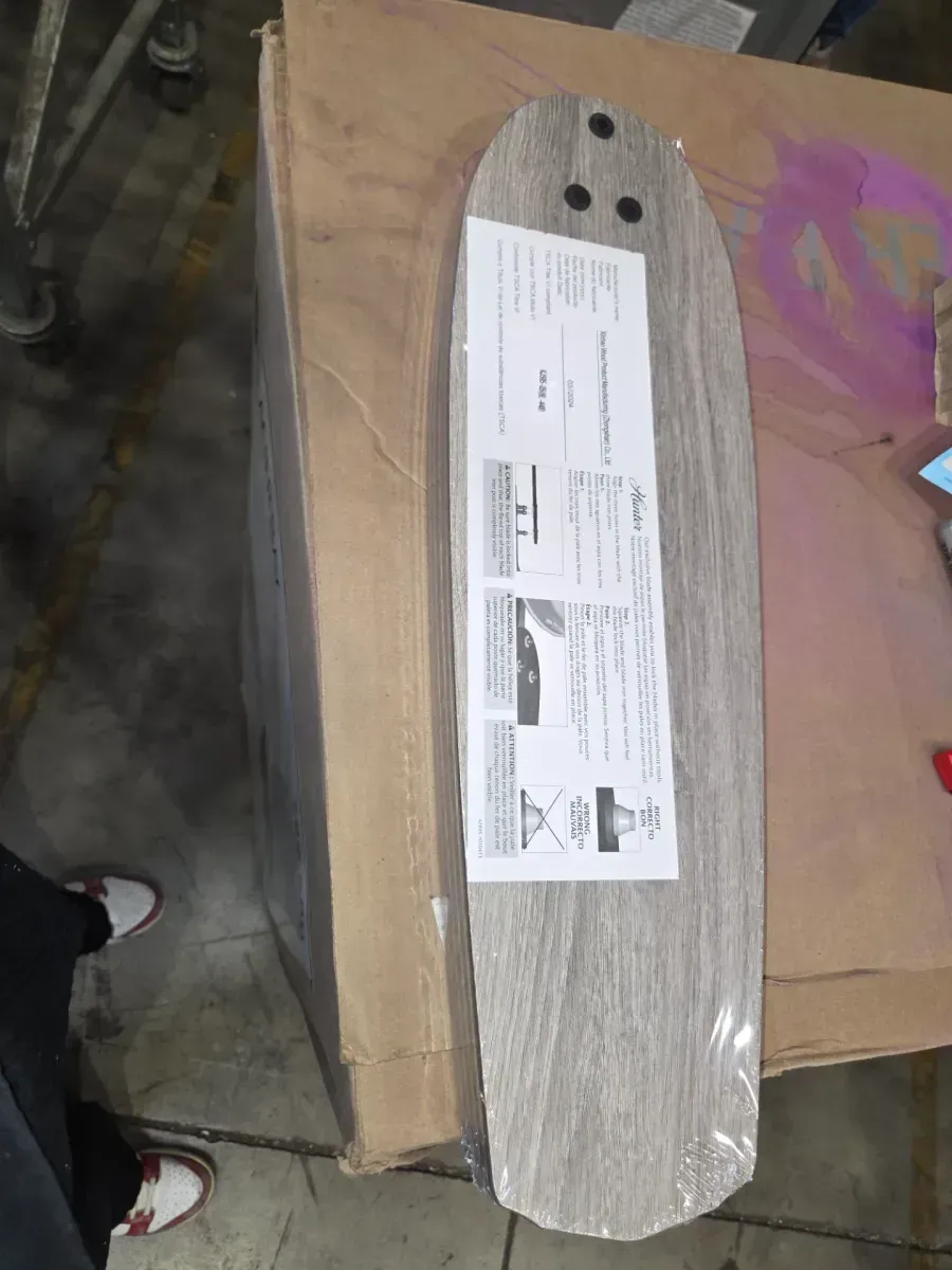 Channing 54 in. Hunter Express Indoor Brushed Nickel Ceiling Fan with Remote and Light Kit Included - image 3