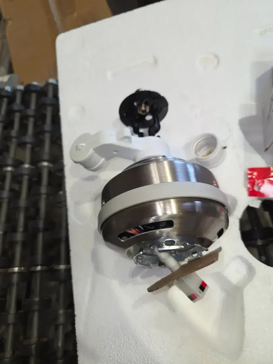 Channing 54 in. Hunter Express Indoor Brushed Nickel Ceiling Fan with Remote and Light Kit Included - image 8