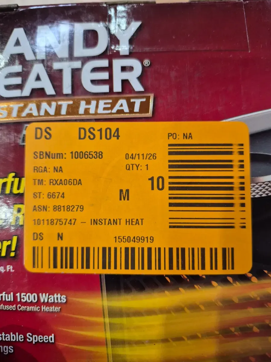 Handy Heater Instant Heat PRO Portable Ceramic Space Heater - image 2