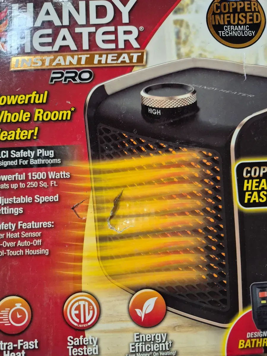 Handy Heater Instant Heat PRO Portable Ceramic Space Heater - image 3