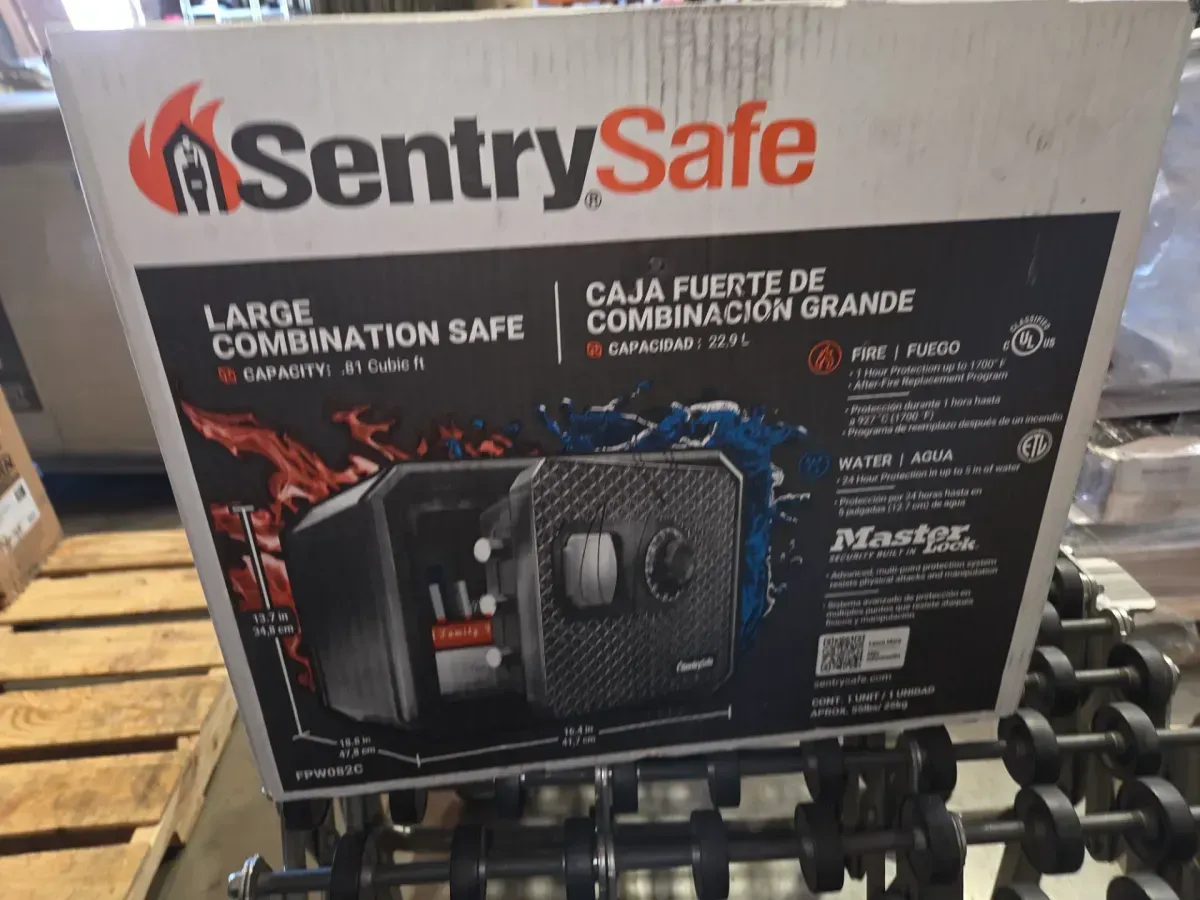 0.81 cu. ft. Waterproof and Fireproof Safe for Home with Key Hooks and Door Pockets - image 5