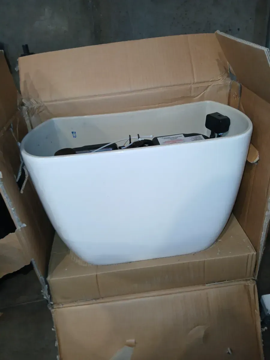 Yorkville Pressure-Assisted 1.6 GPF Single Flush Toilet Tank Only in White - image 2