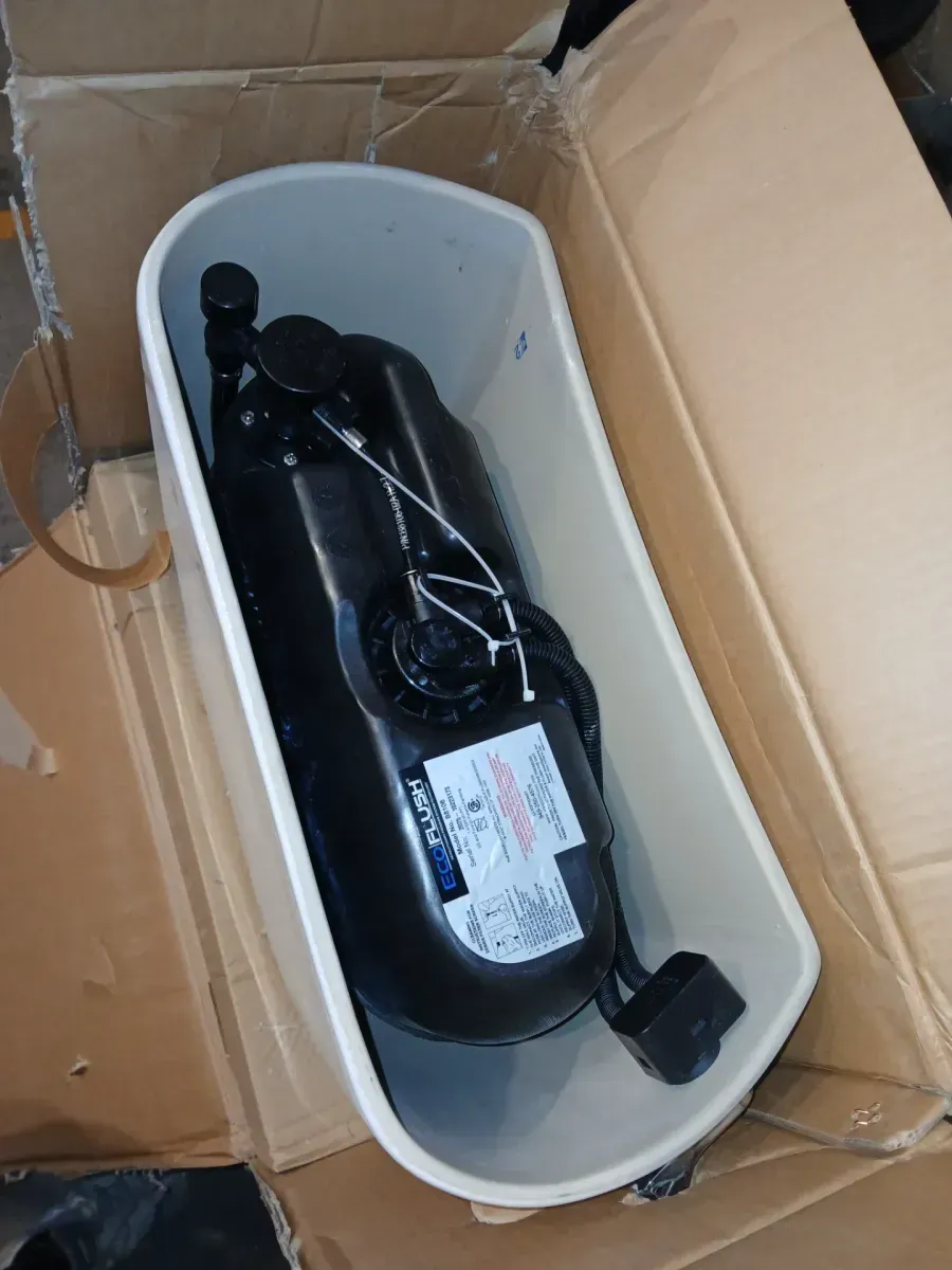 Yorkville Pressure-Assisted 1.6 GPF Single Flush Toilet Tank Only in White - image 3