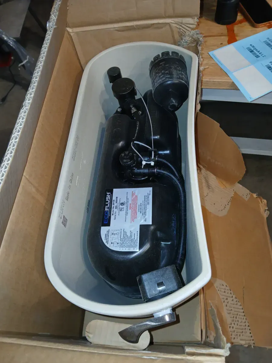 Yorkville Pressure-Assisted 1.6 GPF Single Flush Toilet Tank Only in White - image 3