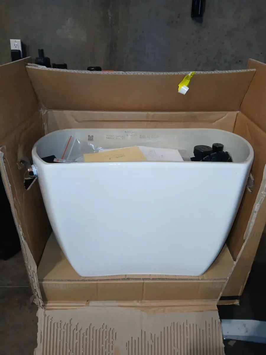 Yorkville Pressure-Assisted 1.6 GPF Single Flush Toilet Tank Only in White - image 2
