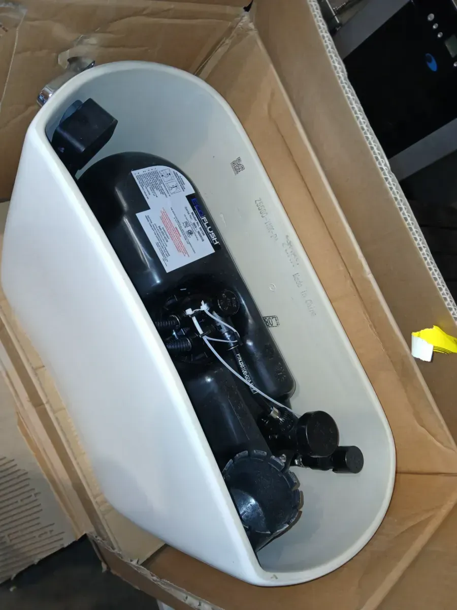 Yorkville Pressure-Assisted 1.6 GPF Single Flush Toilet Tank Only in White - image 3