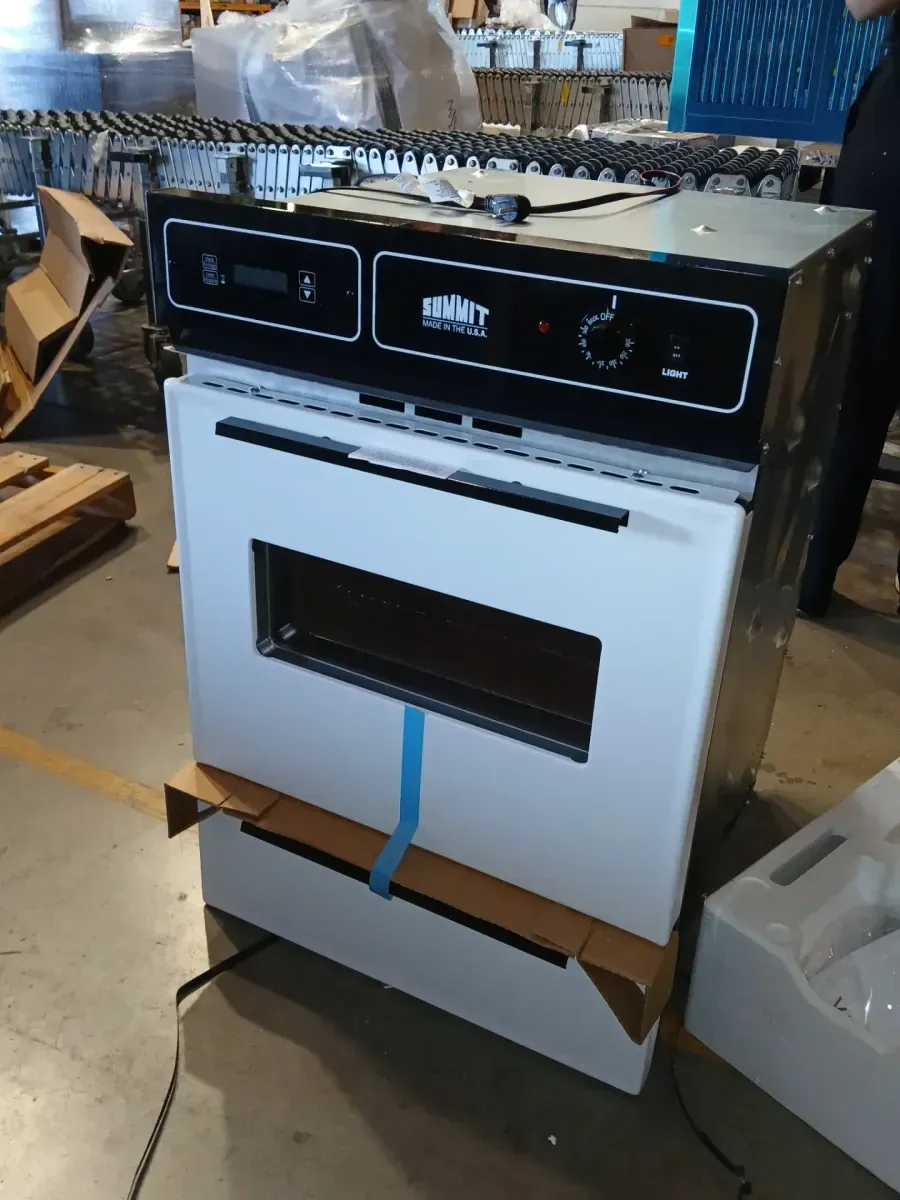 Summit 24-Inch Electric Wall Oven in White - image 1