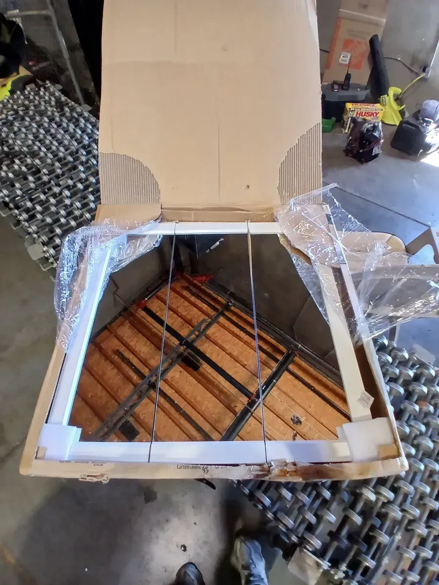 30-3/16 in. W x 29 in. H Framed Surface-Mount Tri-View Bathroom Medicine Cabinet with Mirror, White - image 2