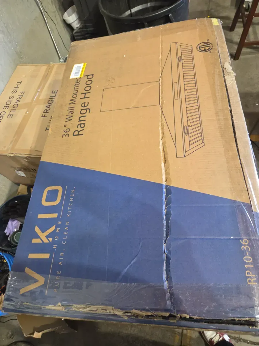 36in. 900CFM Ductless Convertible Wall Mount Range Hood in Stainless Steel 3-Speed with Filter and Gesture/Touch Control - image 6