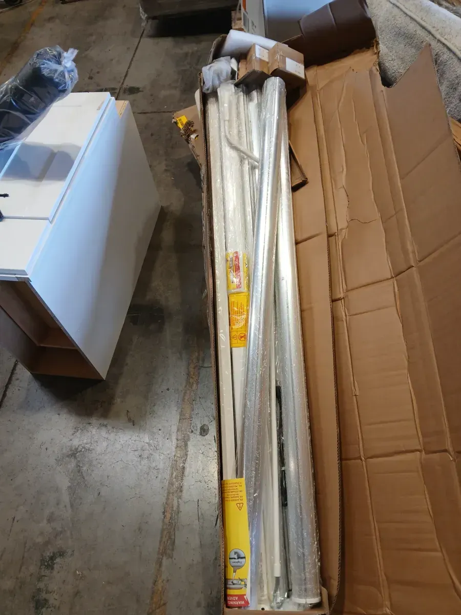 16 ft. x 10 ft. Polyester Retractable Electric Awning with Remote Controller Manual Crank Handle for Deck Black - image 4