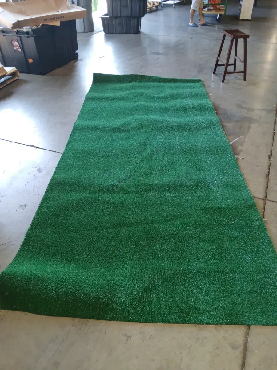 11 ft. x 5 ft. Green Artificial Turf Grass Rug, Fake Grass Mat Lawn Roll for Dogs Garden Indoor Outdoor Decor - image 2