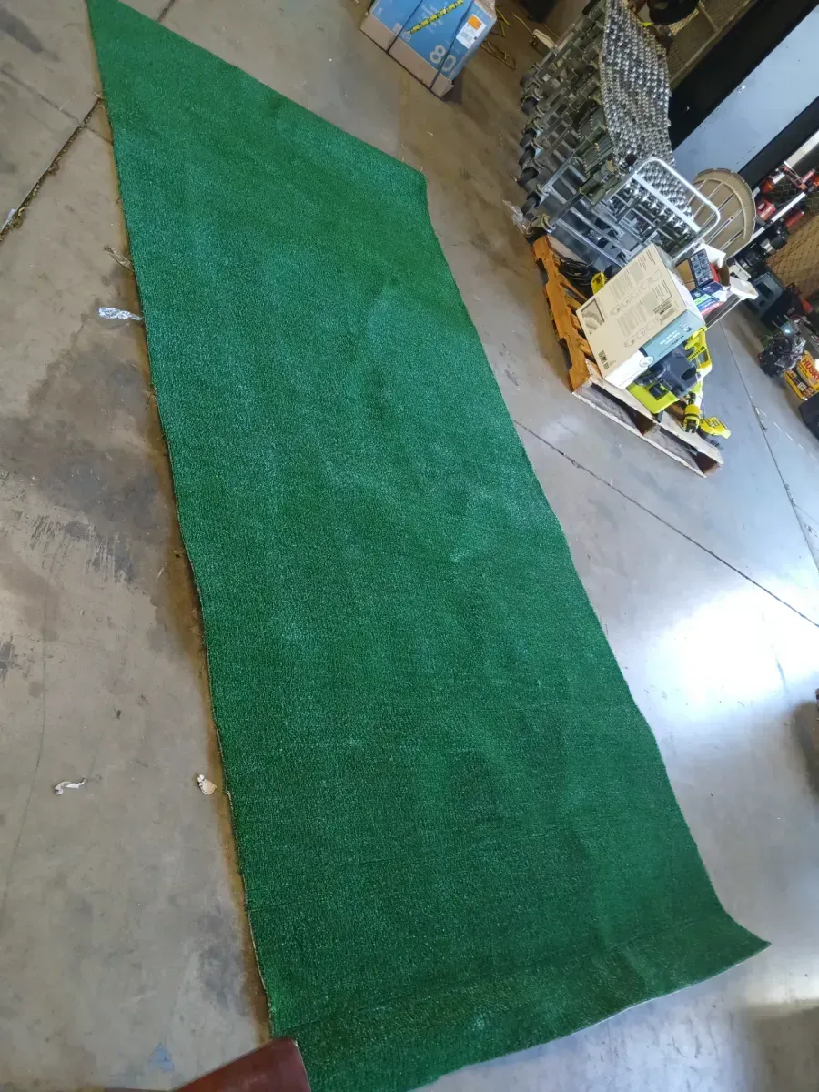 11 ft. x 5 ft. Green Artificial Turf Grass Rug, Fake Grass Mat Lawn Roll for Dogs Garden Indoor Outdoor Decor - image 3