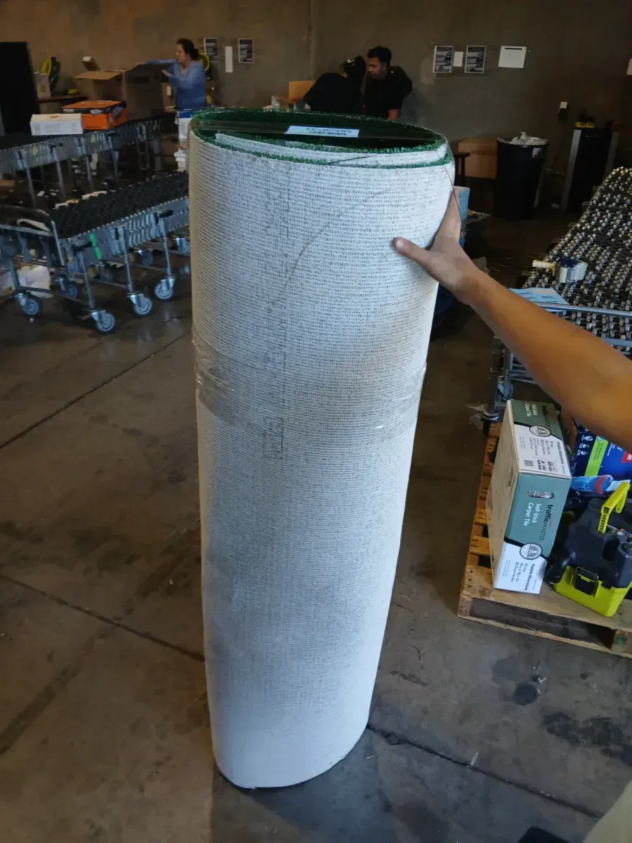 11 ft. x 5 ft. Green Artificial Turf Grass Rug, Fake Grass Mat Lawn Roll for Dogs Garden Indoor Outdoor Decor - image 4