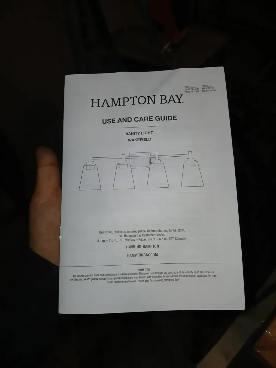 Hampton Bay Wakefield 31 in. 4-Light Chrome Vanity Light - image 3