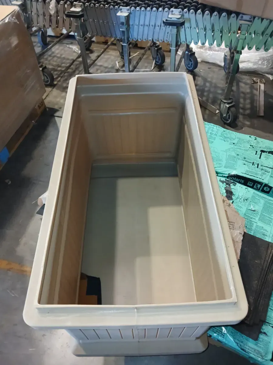 *** Without a lid*** RTS Home Accents ParcelWirx Premium Horizontal Storage Cabinet/Package Delivery Box with Lift Off Lid, Prestige Pewter - image 3