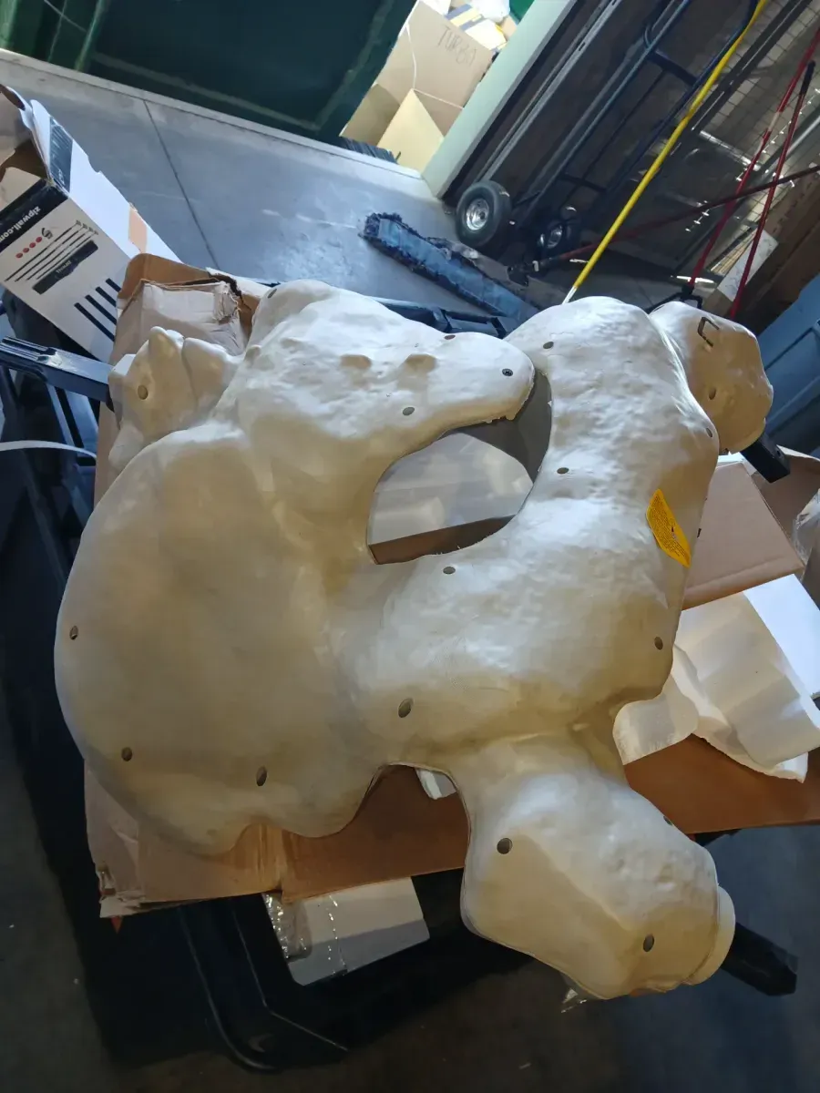 Home Accents Holiday 12 ft. Giant-Sized Skeleton Halloween Decoration with LifeEyes LCD Eyes - image 4