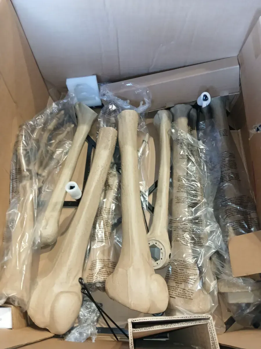 Home Accents Holiday 12 ft. Giant-Sized Skeleton Halloween Decoration with LifeEyes LCD Eyes - image 5