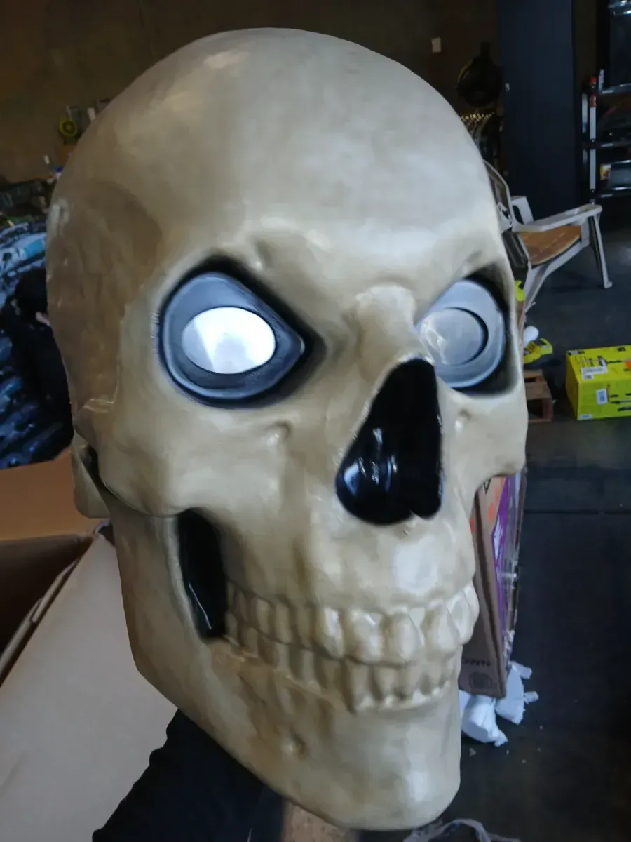 Home Accents Holiday 12 ft. Giant-Sized Skeleton Halloween Decoration with LifeEyes LCD Eyes - image 6
