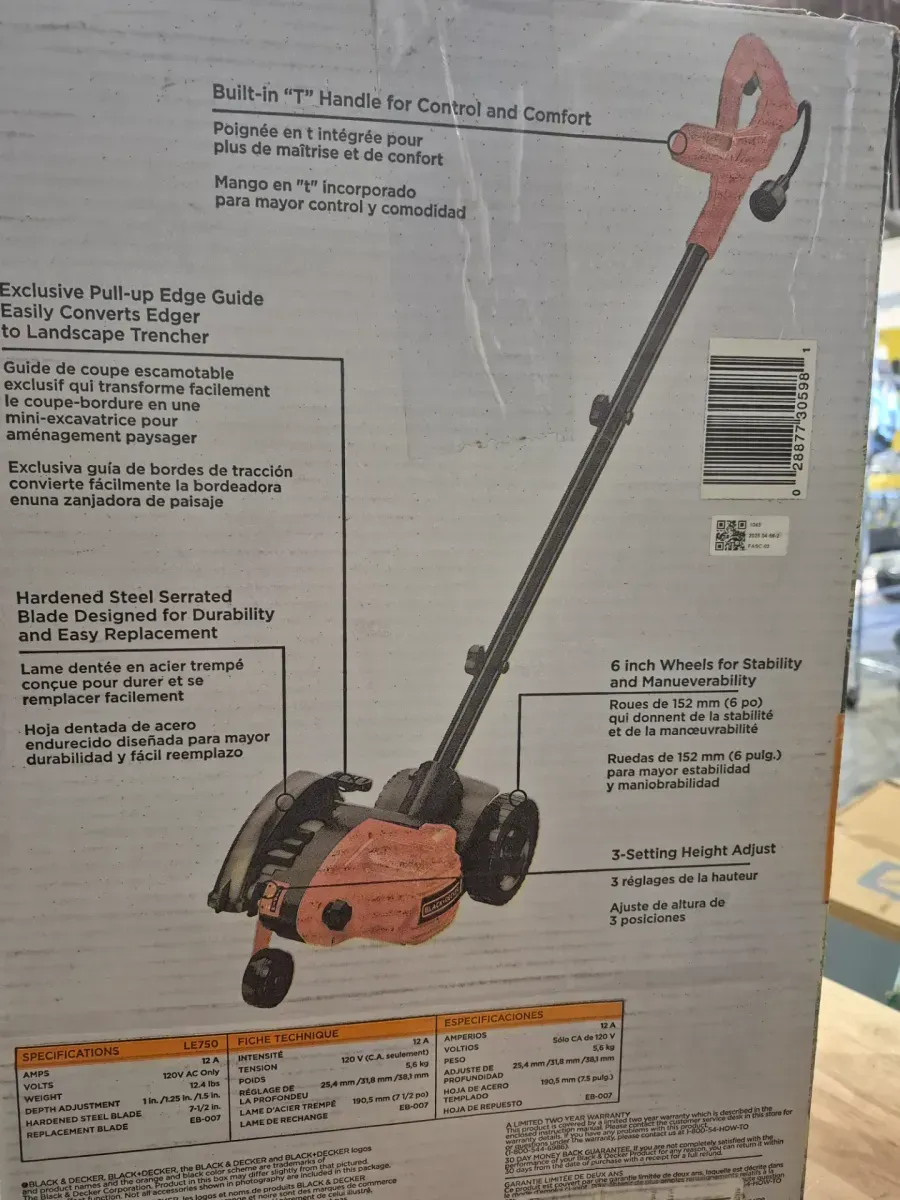 7.5 in. 12 Amp Corded Electric 2-in-1 Lawn Edger & Trencher - image 3