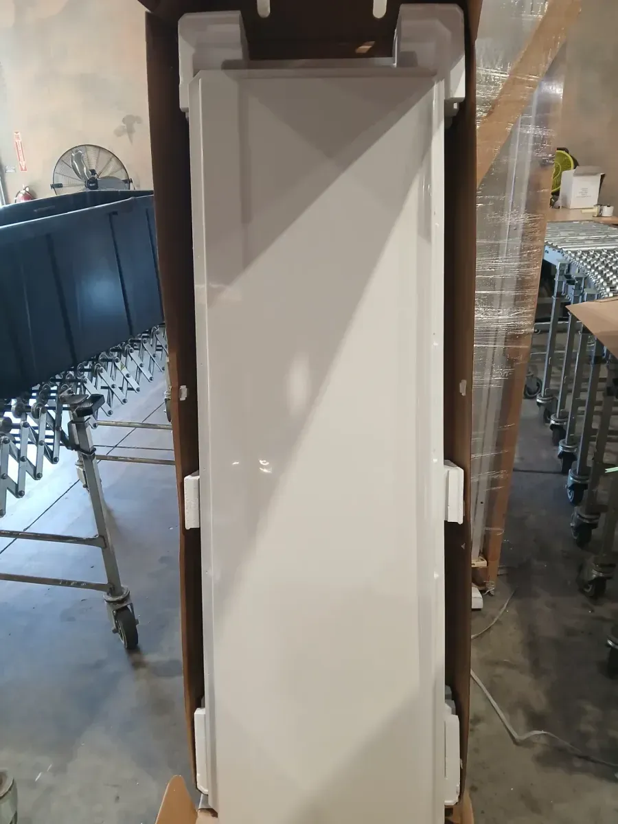 STORE+ 24 in. W x 74 in. H Five-Piece Direct-to-Stud Shower Wall Surround Alcove in White - image 4