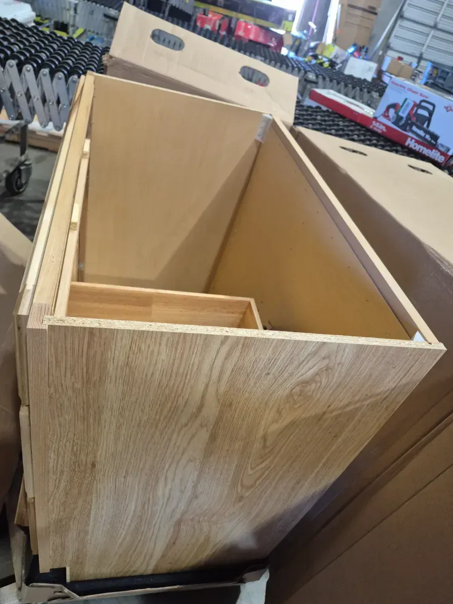 Hampton 36 in. W x 21 in. D x 33.5 in. H Bath Vanity Cabinet without Top in Natural Hickory - image 5