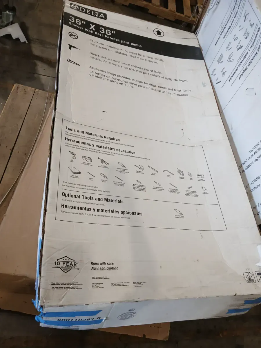 There are 5 pieces for the bathroom floor and walls—all in very good condition, in various sizes and shapes. - image 7