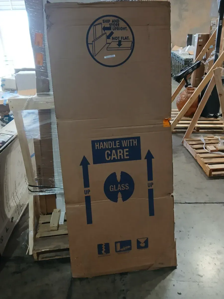 Paragon 21 in. to 24.75 in. x 67 in. Framed Continuous Hinged Shower Door in Chrome with Clear Glass - image 2