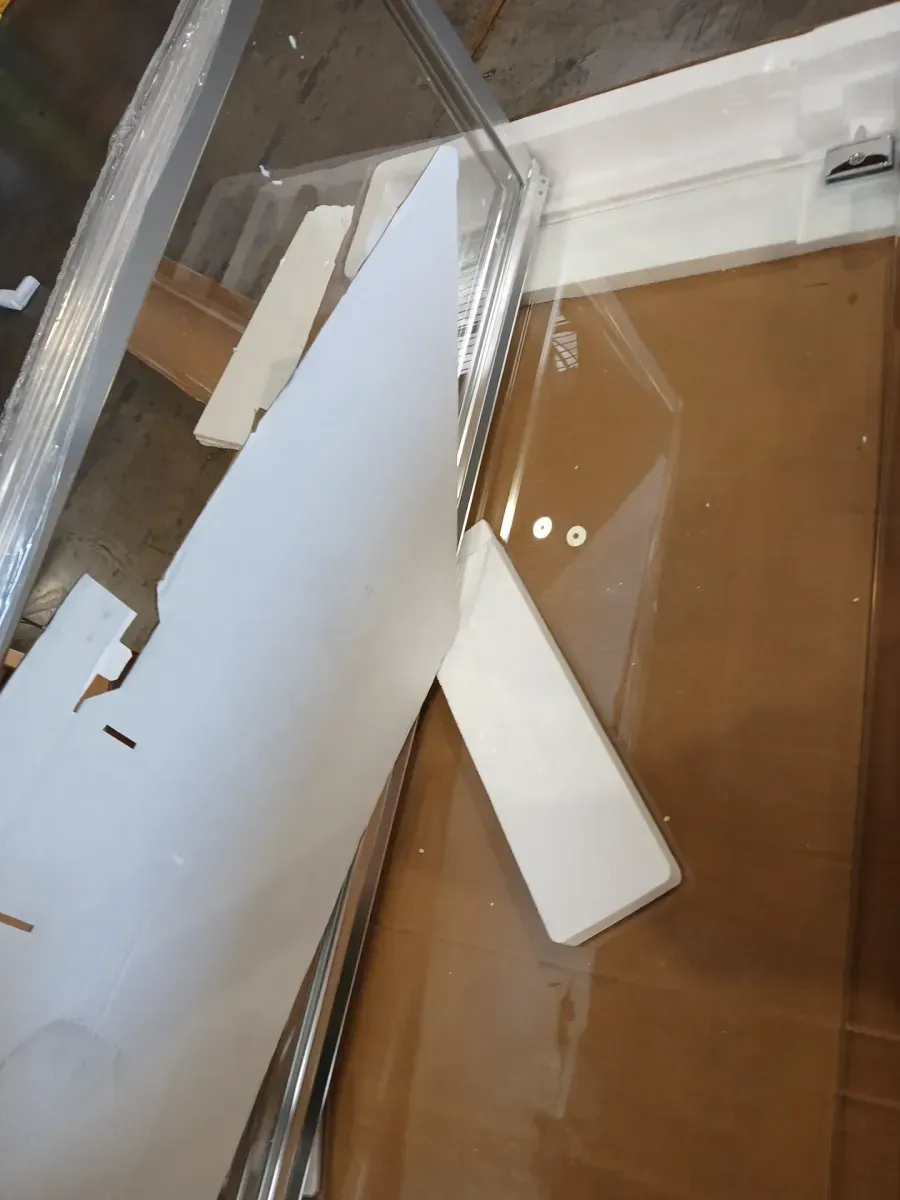 Foundations 38 in. L x 38 in. W x 74 in. H Corner Shower Kit with Pivot Framed Shower Door and Shower Pan - image 6