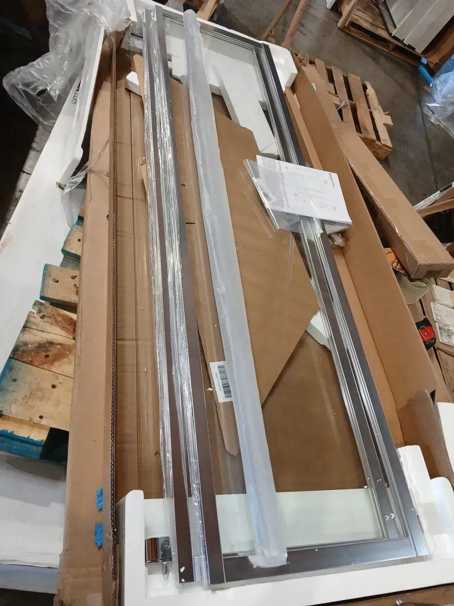 Foundations 38 in. L x 38 in. W x 74 in. H Corner Shower Kit with Pivot Framed Shower Door and Shower Pan - image 8