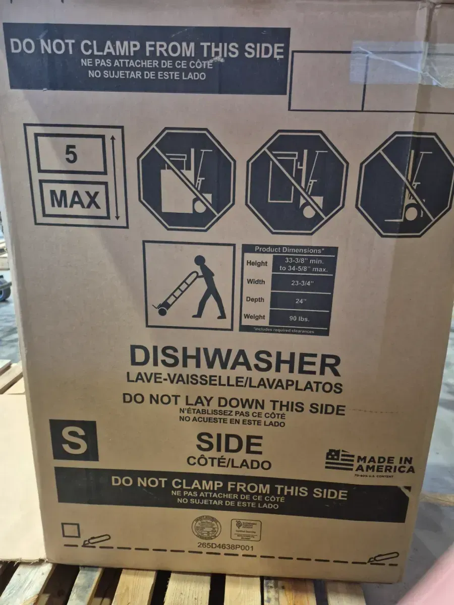*** Blow to the lower part*** 24 in. Built-In Tall Tub Top Control Black Dishwasher w/Sanitize, Dry Boost, 52 dBA - image 3
