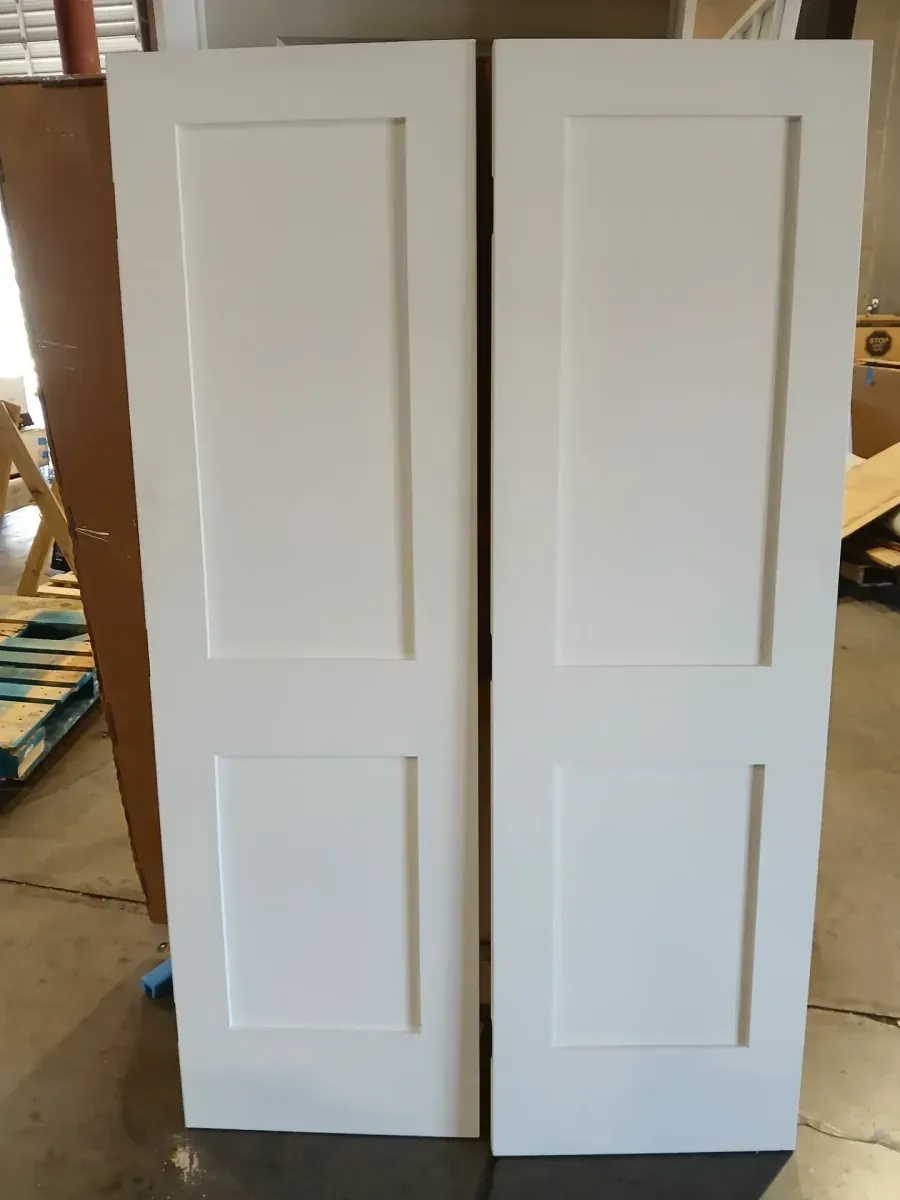 24 in. x 80 in. x 1-3/8 in. Shaker White Primed 1-Panel Solid Core Wood Interior Slab Door - image 5