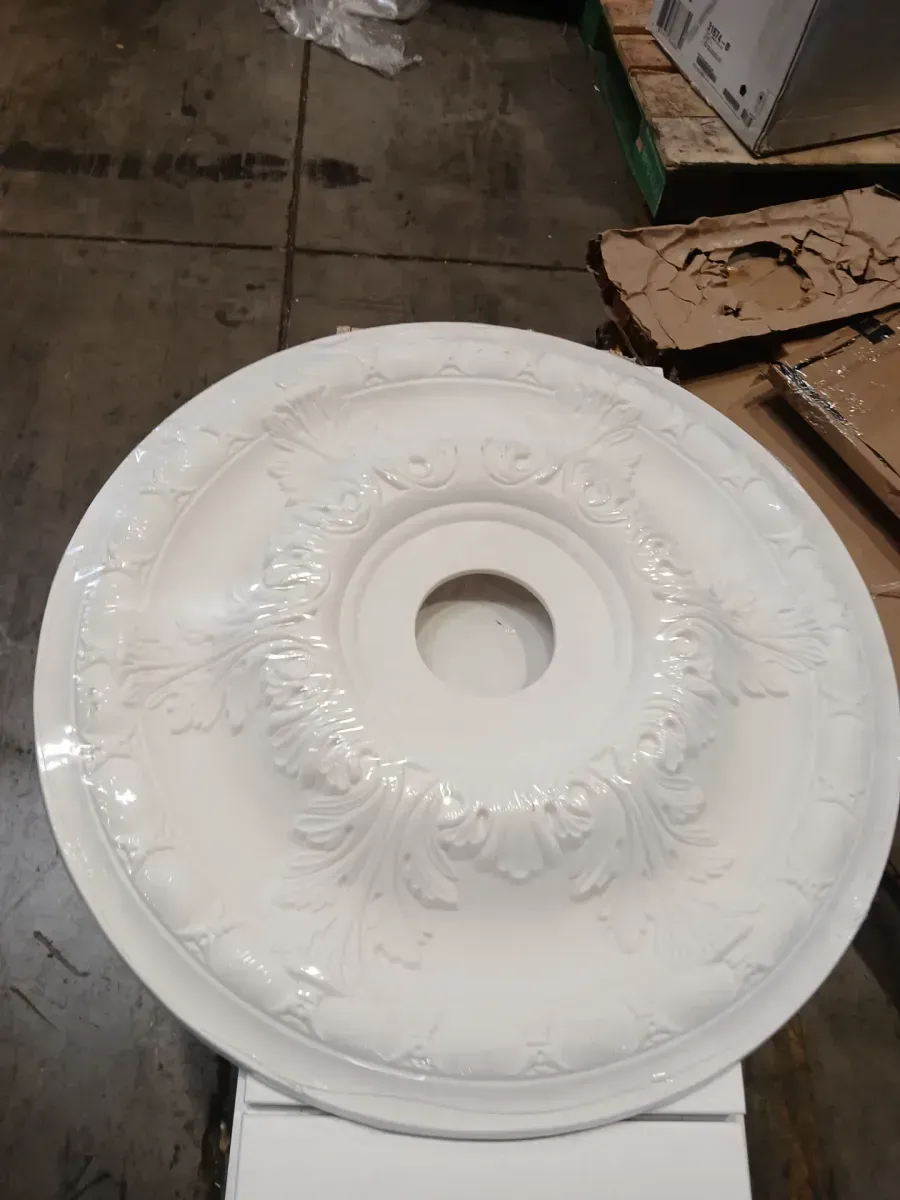 24 in. White Ceiling Medallion - image 2