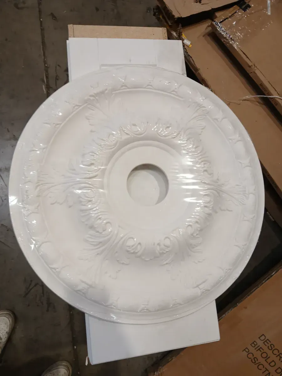 24 in. White Ceiling Medallion - image 4