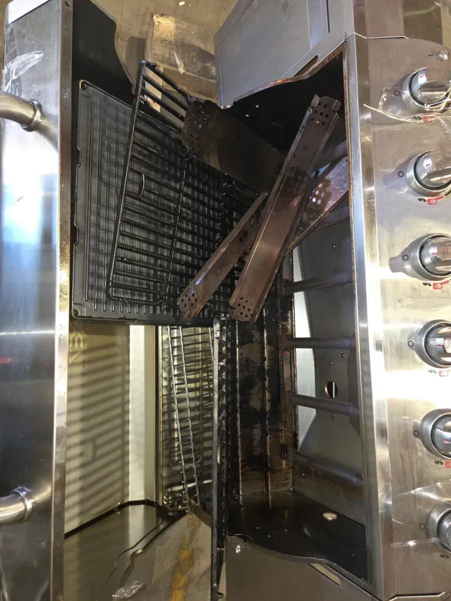 Gourmet Pro 6-Burner Stainless Steel Propane Gas Grill with Searing Side Burner and Griddle Max Insert - image 5