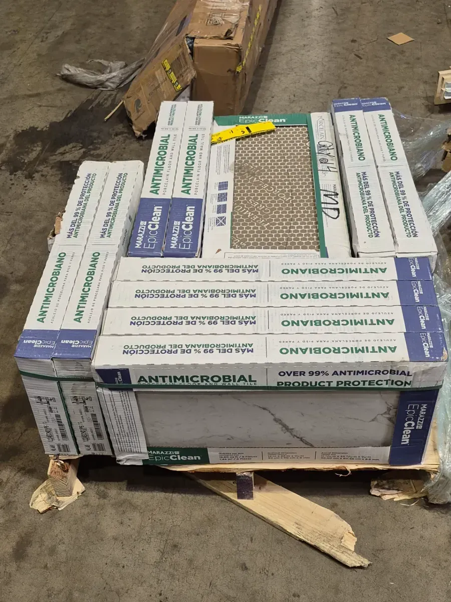 Cases 13 (202.8sq.ft ) EpicClean Milton Arabescato Marble 12 in. x 24 in. Glazed Porcelain Floor and Wall Tile (15.60 sq. ft. /Case) - image 4